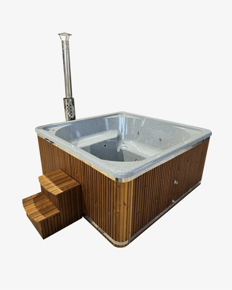 External 3D Granite Hot Tub