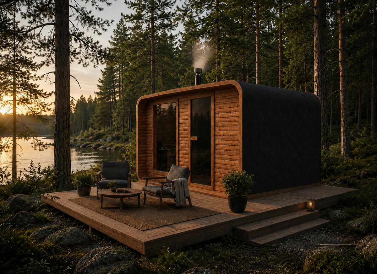 Heimdall - 4M Cube Sauna with changing room