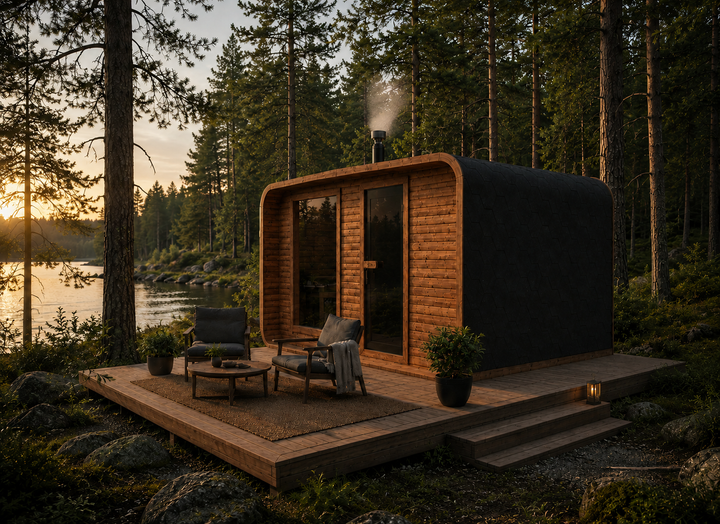 Heimdall - 4M Cube Sauna with changing room